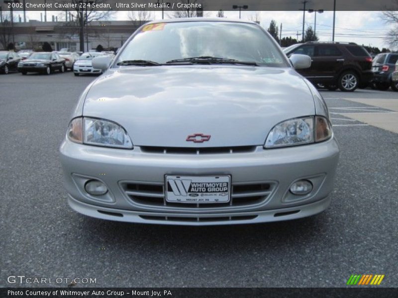 Ultra Silver Metallic / Graphite 2002 Chevrolet Cavalier Z24 Sedan