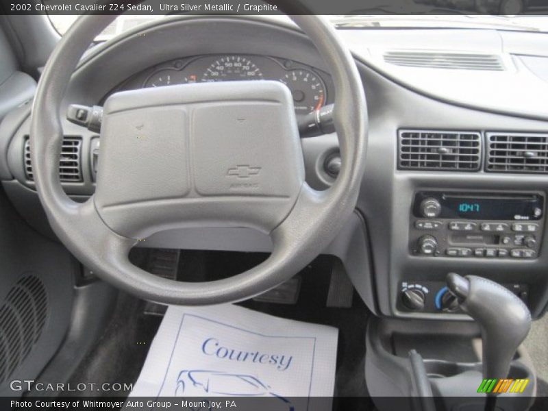 Ultra Silver Metallic / Graphite 2002 Chevrolet Cavalier Z24 Sedan