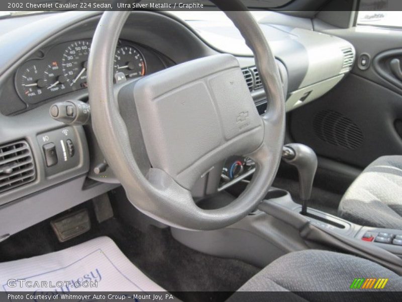 Ultra Silver Metallic / Graphite 2002 Chevrolet Cavalier Z24 Sedan