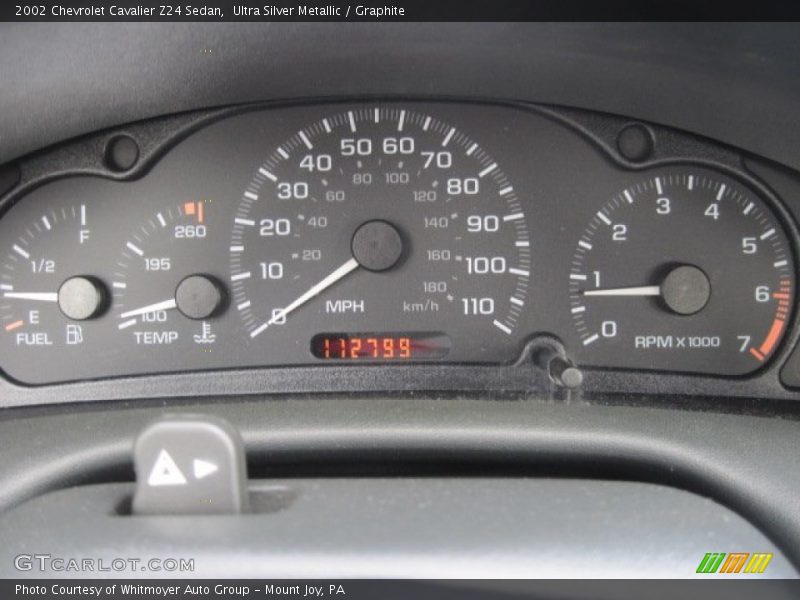 2002 Cavalier Z24 Sedan Z24 Sedan Gauges