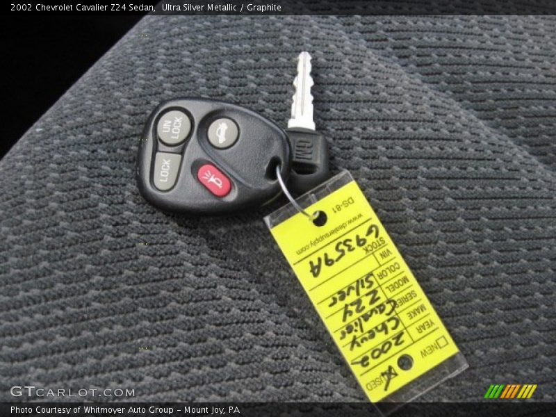 Keys of 2002 Cavalier Z24 Sedan