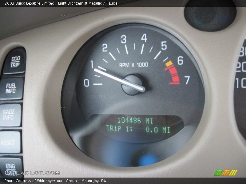 Light Bronzemist Metallic / Taupe 2003 Buick LeSabre Limited