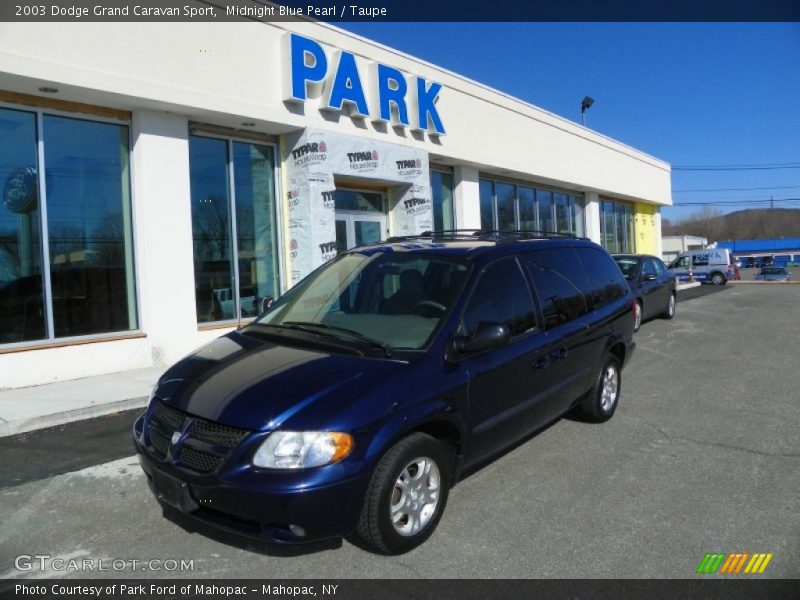 Midnight Blue Pearl / Taupe 2003 Dodge Grand Caravan Sport
