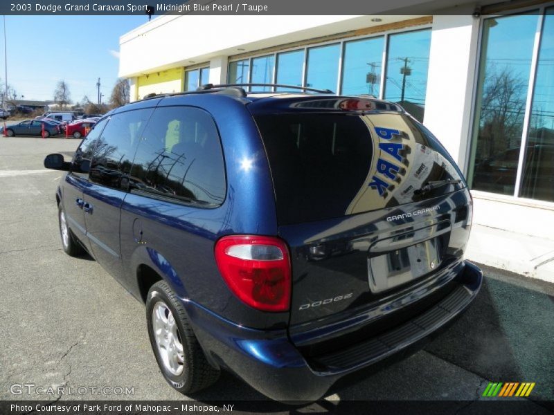 Midnight Blue Pearl / Taupe 2003 Dodge Grand Caravan Sport