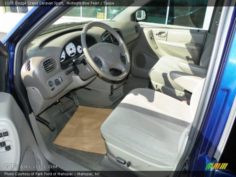 Midnight Blue Pearl / Taupe 2003 Dodge Grand Caravan Sport