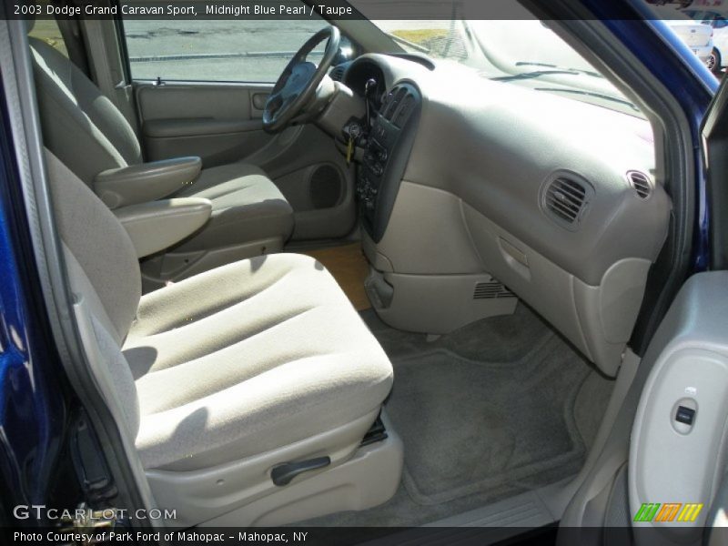 Midnight Blue Pearl / Taupe 2003 Dodge Grand Caravan Sport