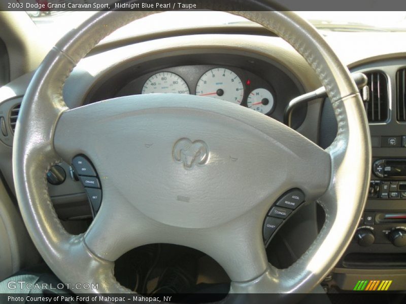 Midnight Blue Pearl / Taupe 2003 Dodge Grand Caravan Sport