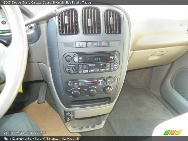 Midnight Blue Pearl / Taupe 2003 Dodge Grand Caravan Sport