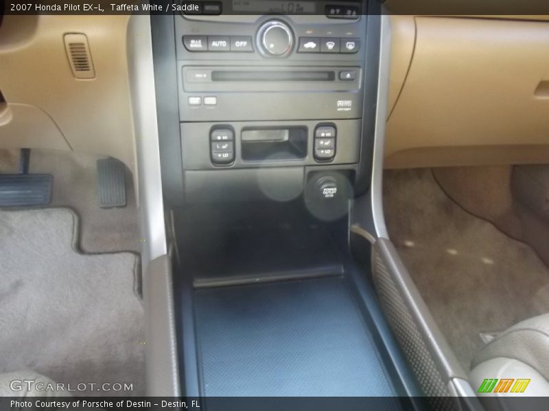 Taffeta White / Saddle 2007 Honda Pilot EX-L