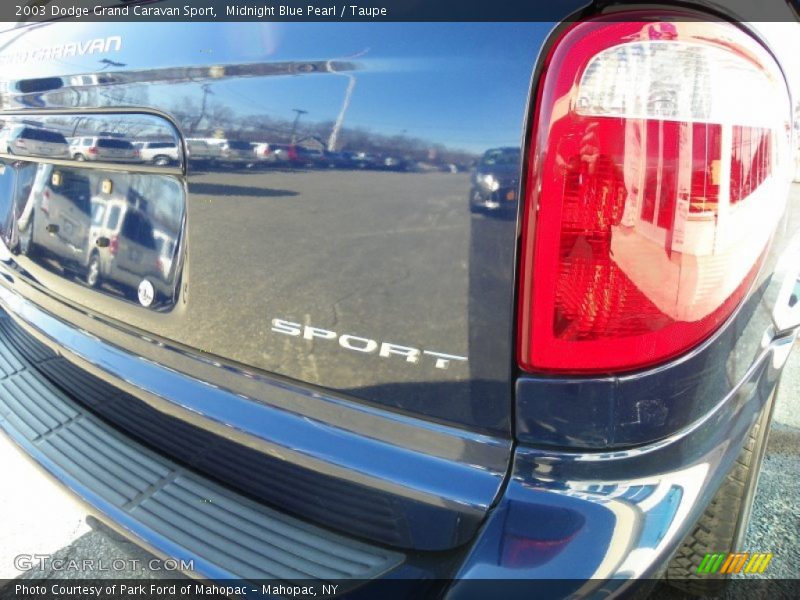 Midnight Blue Pearl / Taupe 2003 Dodge Grand Caravan Sport