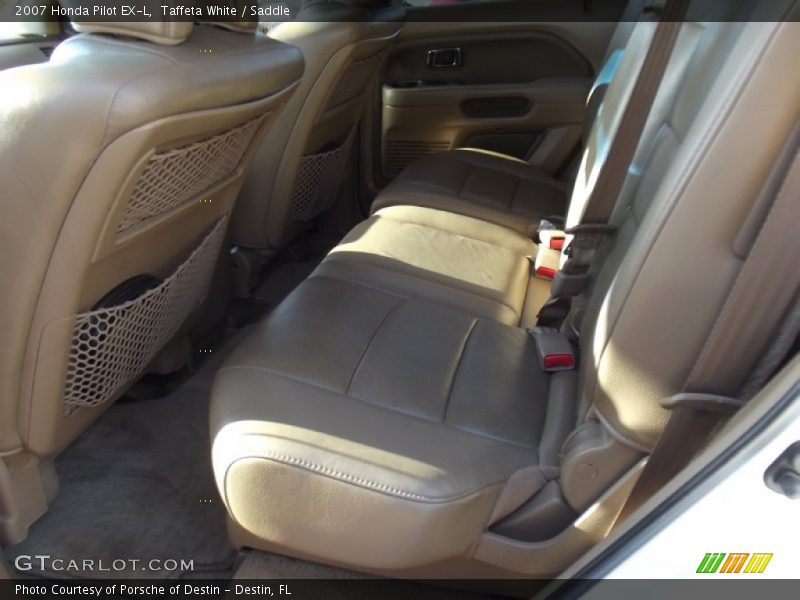 Taffeta White / Saddle 2007 Honda Pilot EX-L