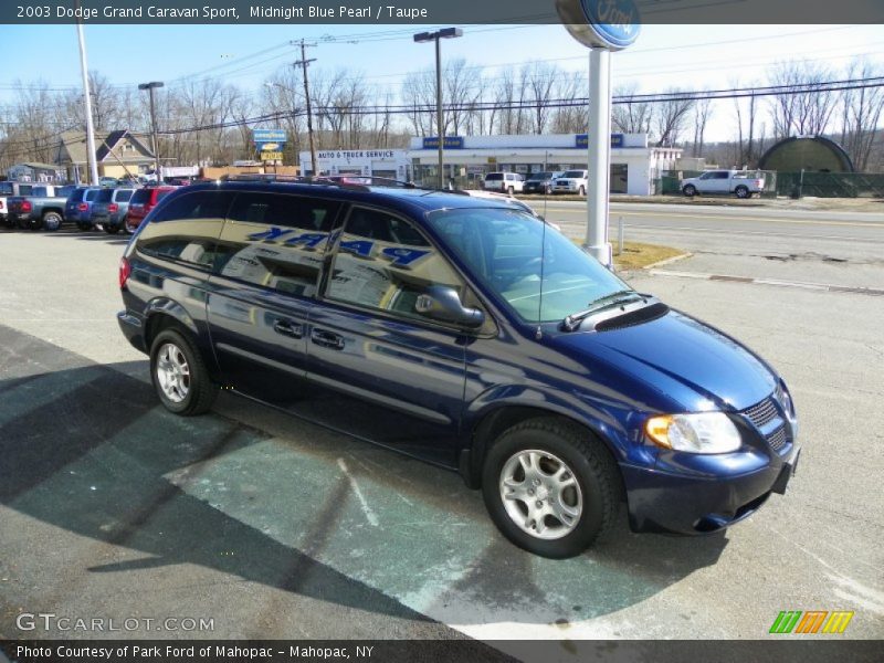 Midnight Blue Pearl / Taupe 2003 Dodge Grand Caravan Sport