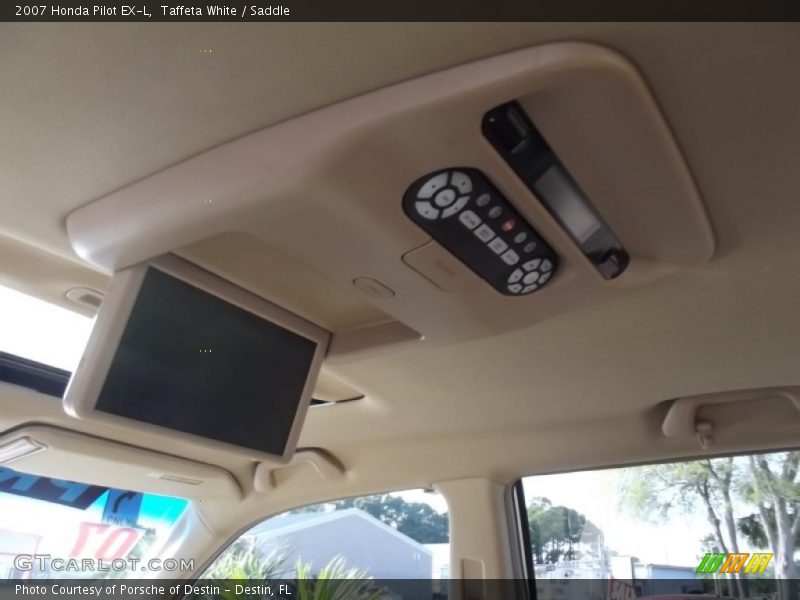 Taffeta White / Saddle 2007 Honda Pilot EX-L