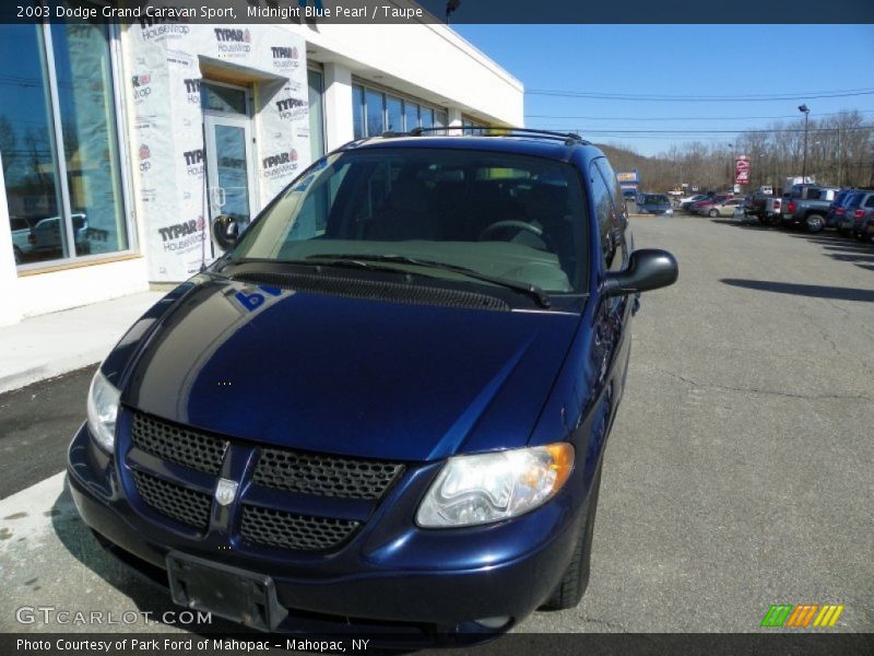 Midnight Blue Pearl / Taupe 2003 Dodge Grand Caravan Sport