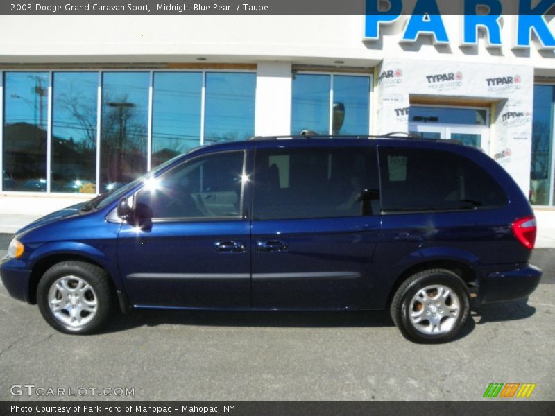 Midnight Blue Pearl / Taupe 2003 Dodge Grand Caravan Sport