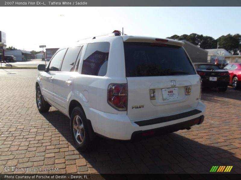 Taffeta White / Saddle 2007 Honda Pilot EX-L