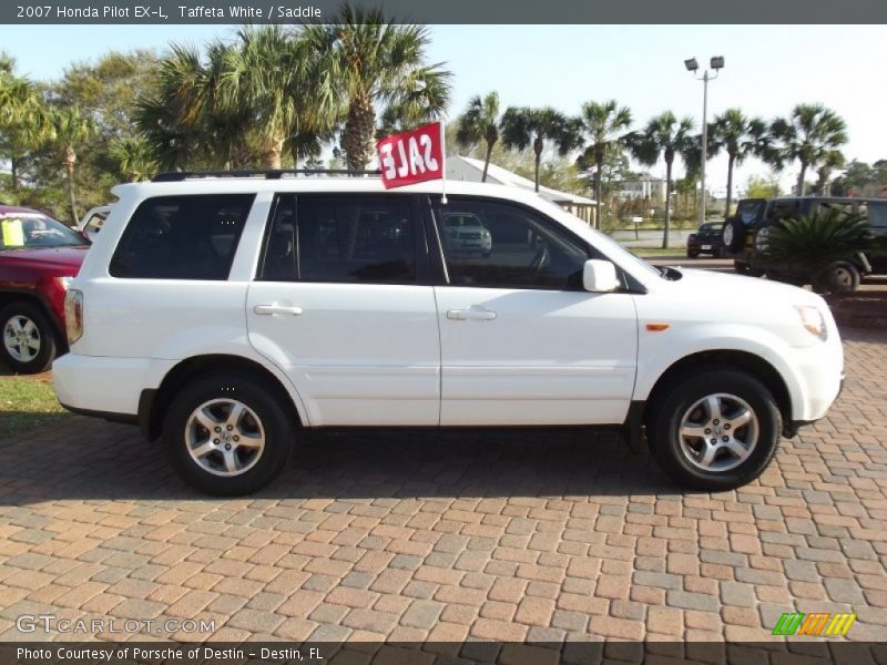 Taffeta White / Saddle 2007 Honda Pilot EX-L