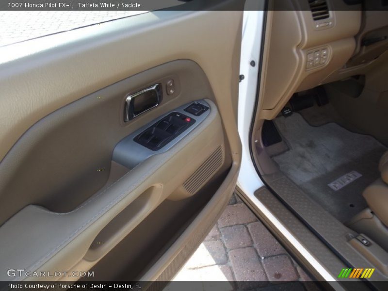 Taffeta White / Saddle 2007 Honda Pilot EX-L