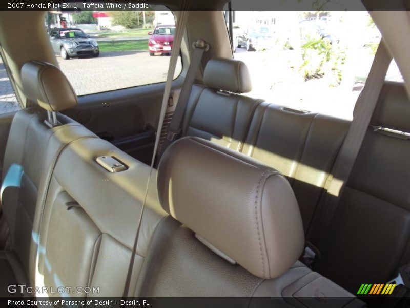 Taffeta White / Saddle 2007 Honda Pilot EX-L