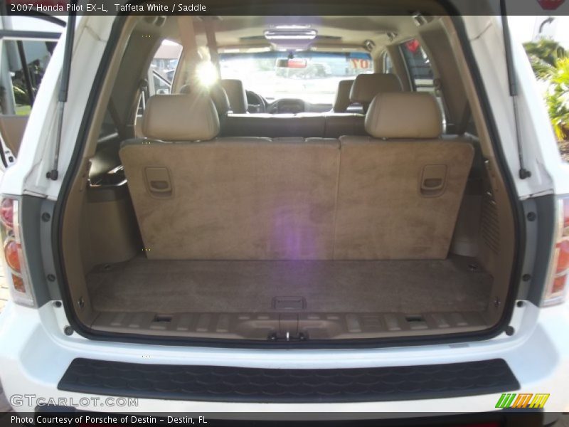 Taffeta White / Saddle 2007 Honda Pilot EX-L