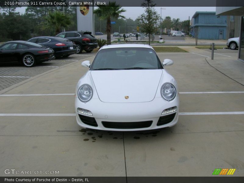 Carrara White / Black 2010 Porsche 911 Carrera Coupe