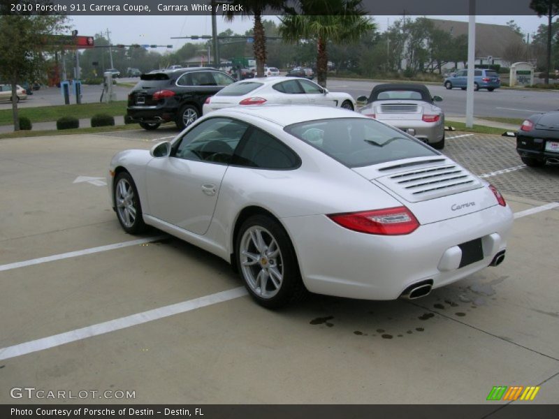 Carrara White / Black 2010 Porsche 911 Carrera Coupe
