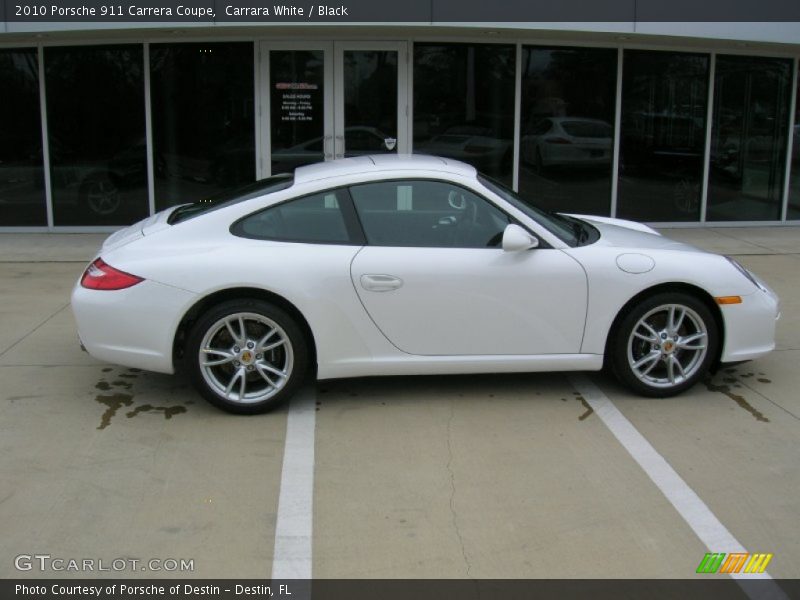 Carrara White / Black 2010 Porsche 911 Carrera Coupe