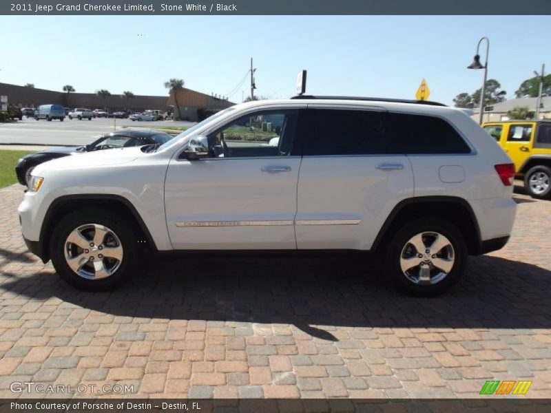 Stone White / Black 2011 Jeep Grand Cherokee Limited