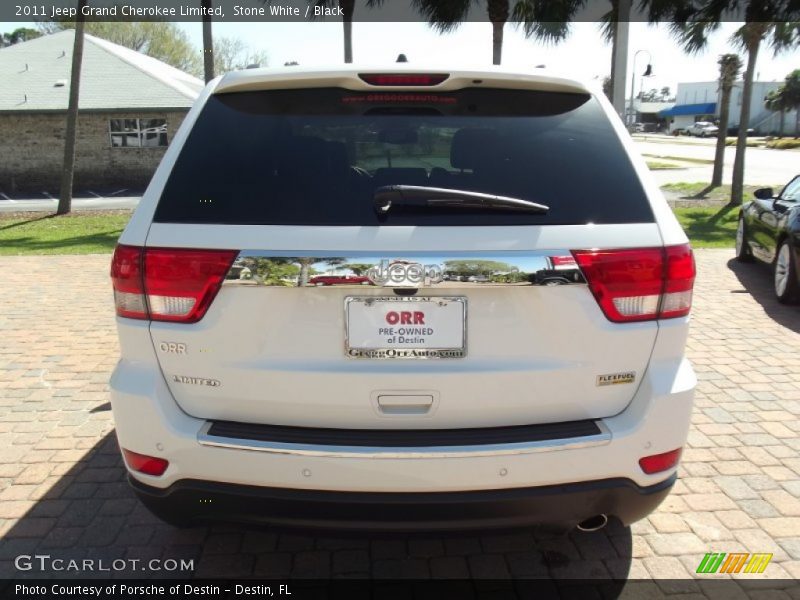 Stone White / Black 2011 Jeep Grand Cherokee Limited