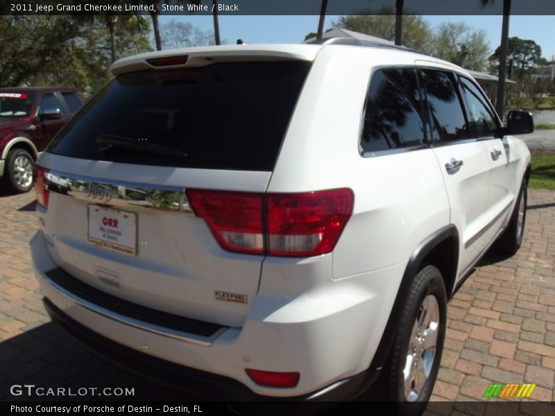 Stone White / Black 2011 Jeep Grand Cherokee Limited