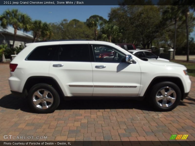 Stone White / Black 2011 Jeep Grand Cherokee Limited