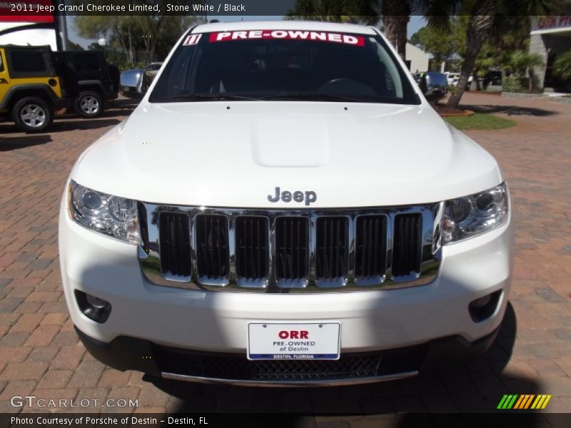 Stone White / Black 2011 Jeep Grand Cherokee Limited