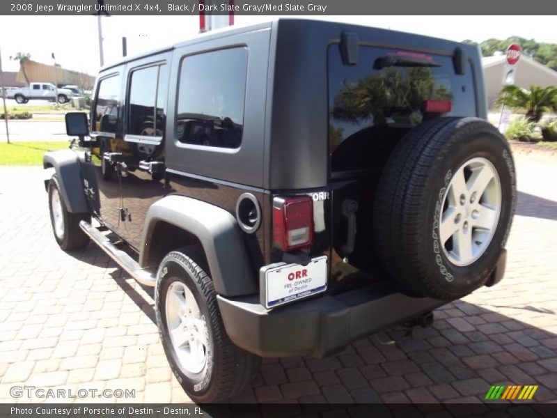 Black / Dark Slate Gray/Med Slate Gray 2008 Jeep Wrangler Unlimited X 4x4