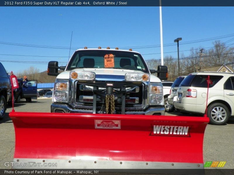 Oxford White / Steel 2012 Ford F350 Super Duty XLT Regular Cab 4x4
