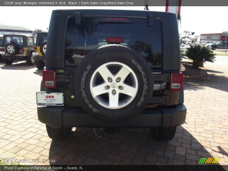 Black / Dark Slate Gray/Med Slate Gray 2008 Jeep Wrangler Unlimited X 4x4