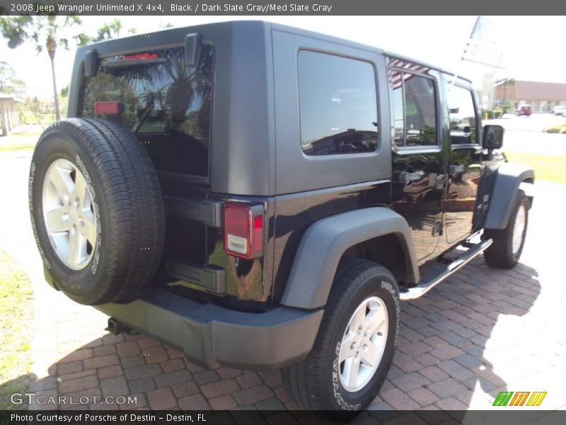 Black / Dark Slate Gray/Med Slate Gray 2008 Jeep Wrangler Unlimited X 4x4