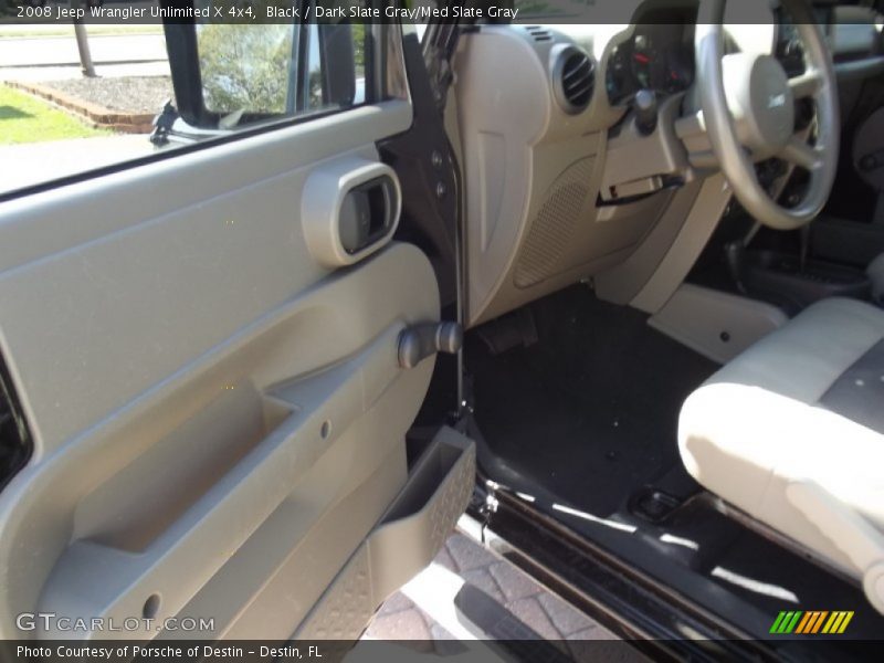 Black / Dark Slate Gray/Med Slate Gray 2008 Jeep Wrangler Unlimited X 4x4