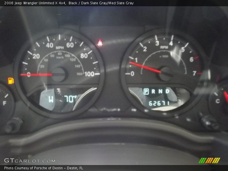Black / Dark Slate Gray/Med Slate Gray 2008 Jeep Wrangler Unlimited X 4x4