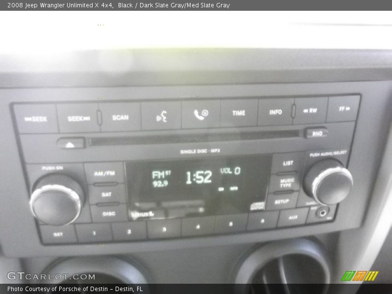 Black / Dark Slate Gray/Med Slate Gray 2008 Jeep Wrangler Unlimited X 4x4