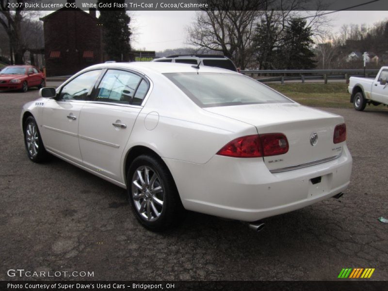 White Gold Flash Tri-Coat / Cocoa/Cashmere 2007 Buick Lucerne CXS
