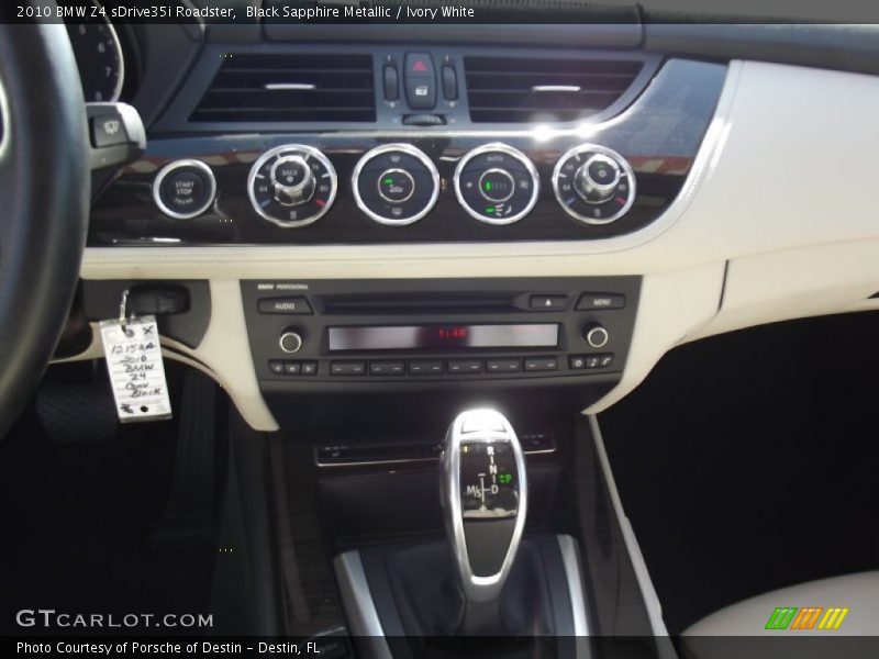 Black Sapphire Metallic / Ivory White 2010 BMW Z4 sDrive35i Roadster