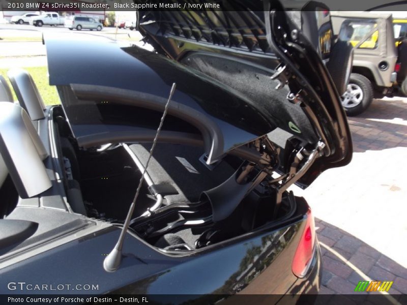 Black Sapphire Metallic / Ivory White 2010 BMW Z4 sDrive35i Roadster