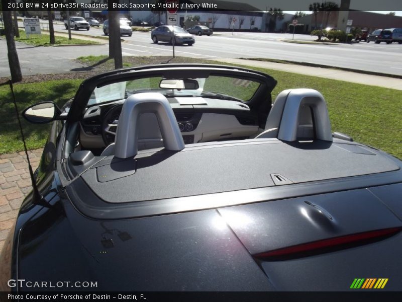 Black Sapphire Metallic / Ivory White 2010 BMW Z4 sDrive35i Roadster