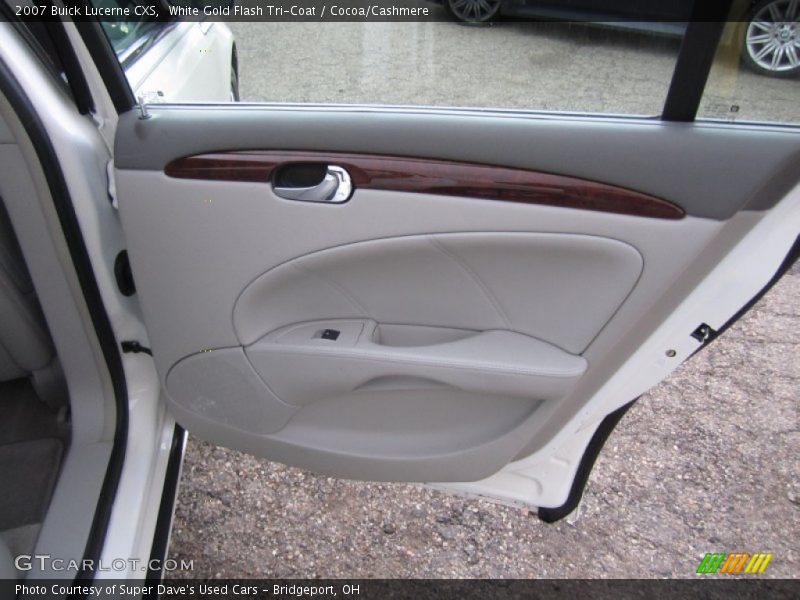 White Gold Flash Tri-Coat / Cocoa/Cashmere 2007 Buick Lucerne CXS