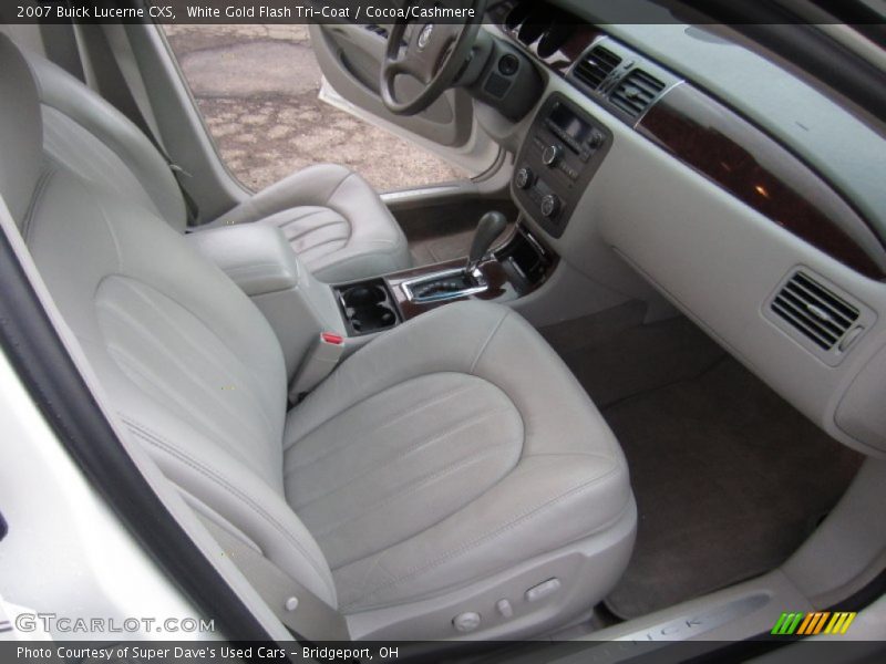 White Gold Flash Tri-Coat / Cocoa/Cashmere 2007 Buick Lucerne CXS