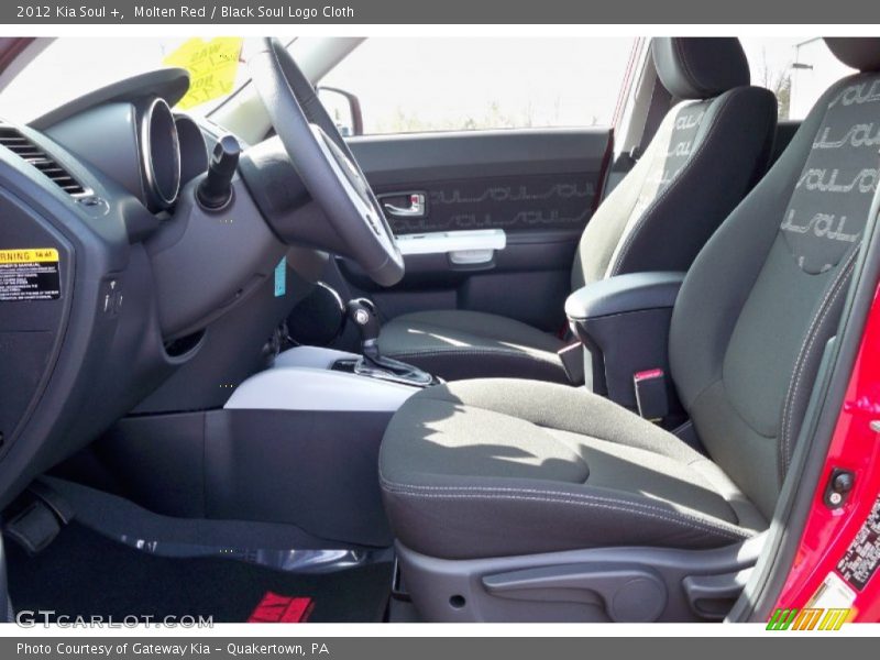 Molten Red / Black Soul Logo Cloth 2012 Kia Soul +