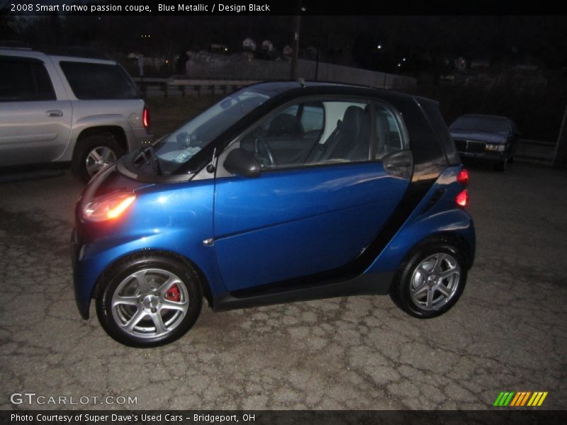 Blue Metallic / Design Black 2008 Smart fortwo passion coupe