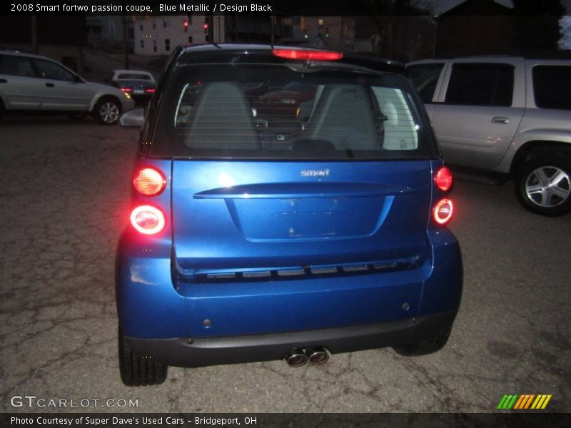 Blue Metallic / Design Black 2008 Smart fortwo passion coupe