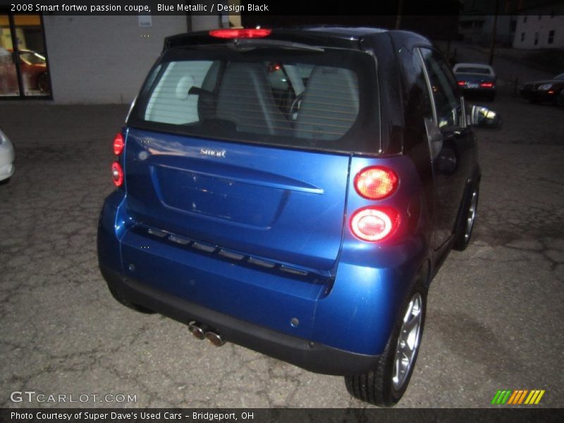 Blue Metallic / Design Black 2008 Smart fortwo passion coupe