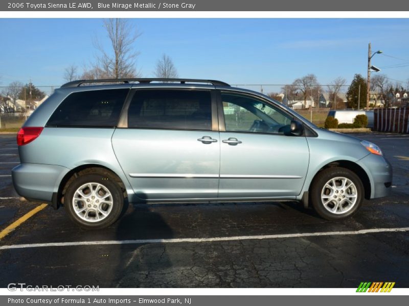Blue Mirage Metallic / Stone Gray 2006 Toyota Sienna LE AWD